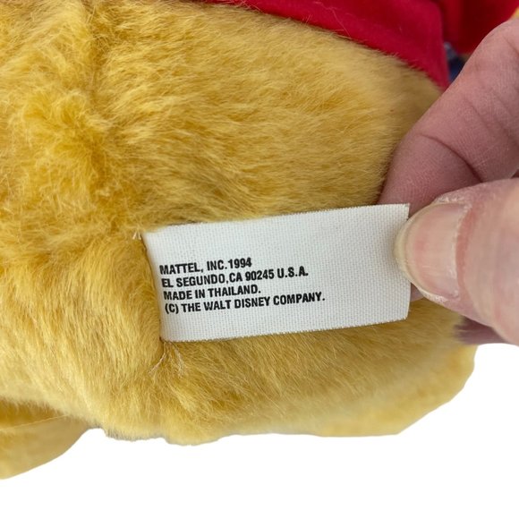 Mattel Disney Winnie the Pooh 12" Plush Stuffed Animal Vintage 1994 Honey Pot - Picture 5 of 6